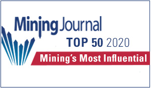 Mining Journal Top 50 Most influential for 2020